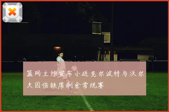 篮网主帅宣布小迈克尔波特与沃尔夫因伤缺席剩余常规赛